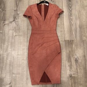 Pink Suede Dress